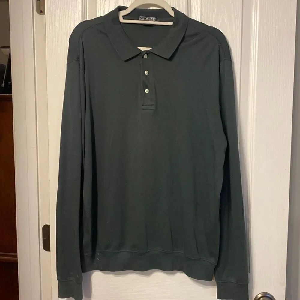 Men’s Long Sleeve Shirt by Lands End - Picture 1 of 4
